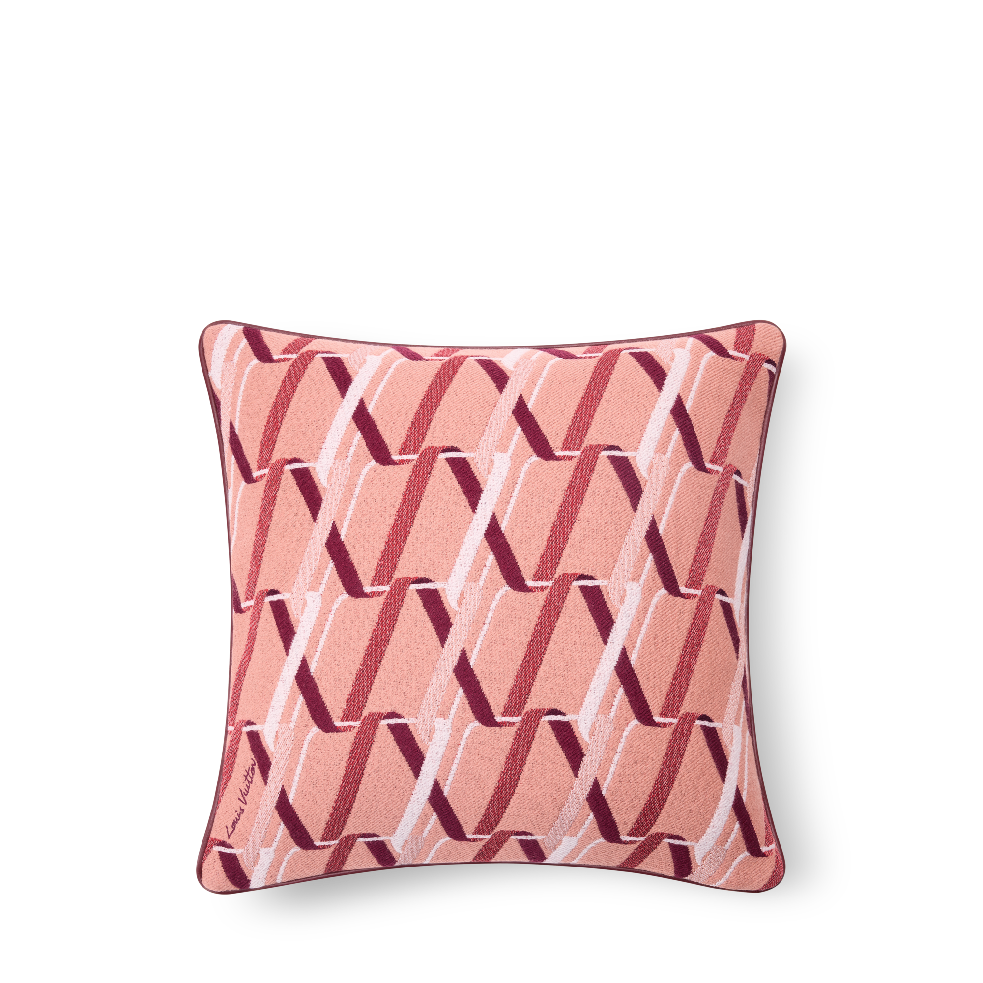 LOUIS VUITTON クッション・LV バケーション　 ピンク Ribbon Cushion 40x40 ｜ルイ・ヴィトン 公式サイト - R93459